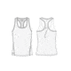 Ultimate Direction Cumulus Racerback Tank W - Womens, White, XL, 83481924WH-XL