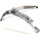 Uncommon Carry Silver Bowman Mini Crossbow, 4.13in Overall, Stainless Construction, Silver, BOW-S