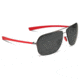 Under Armour Alloy, Satin Gunmetal Frame w/Red Rubber, Gray Lens, U8600056-916101