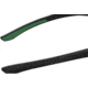 Under Armour Blitzing Sunglasses with Shiny Black Frame and Green Temple Tips with Green to Grey Lens, Medium, UA0012S 7ZJ-Z9
