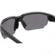 Under Armour Blitzing Sunglasses with Shiny Black Frame and Green Temple Tips with Green to Grey Lens, Medium, UA0012S 7ZJ-Z9