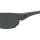 Under Armour Blitzing Sunglasses with Shiny Jet Grey Frame and Grey Lens, Medium, UA0012S R6S-IR