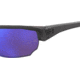 Under Armour Blitzing Sunglasses with Transparent Jet Grey Frame and Violet Blue Gold Tuned Mirror Lens, Medium, UA0012S 268-PC