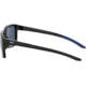 Under Armour Hustle Sunglasses with Shiny Black/Grey Frame and Blue Flash Lens, Medium, UA0005S 807-KU