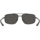 Under Armour Impulse Sunglasses with Matte Black Frame and Grey Polarized Lens, Medium, UA0015GS 003-M9