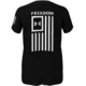 Under Armour New Freedom Flag T-Shirt - Womens, Black, Large, 1370814001LG