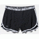 Under Armour Perfect Pace Short - Women's-Black/White/Reflective-Large