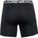 Under Armour UA Charged Cotton 6in Boxer Briefs 3 Pack - Mens, Black, Extra Large, 1363617001XL