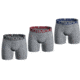 Under Armour UA Charged Cotton 6in Boxer Briefs 3 Pack - Mens, Mod Gray Medium Heather, Small, 1363617011SM