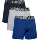Under Armour UA Charged Cotton 6in Boxer Briefs 3 Pack - Mens, Royal, 3XL, 13636174003X