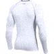 Under Armour UA HeatGear Armour Long Sleeve Compression Shirt - Mens, White, 3X-Large, 12574711003X