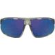 Under Armour UA Strive Sunglasses, Hi Pro Blue Mirror Lens, Gloss Crystal Smoke, One Size Fits Most, UA8600108-040162