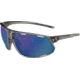 Under Armour UA Strive Sunglasses, Hi Pro Blue Mirror Lens, Gloss Crystal Smoke, One Size Fits Most, UA8600108-040162
