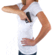 UnderTech Undercover UTUC Womens Concealment Scoop Neck Shirt, White, X-Small 4012-WHI-XS