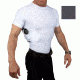 UnderTech Undercover Mens Concealment Holster Crew Neck Coolux Shirt,Grey,XL T1018GR-XL