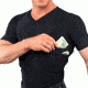 UnderTech Undercover Mens Travel Safe V-Neck Shirt,Black,2XL TS0561BK-2X