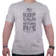 Urban Carry Keep Calm T-Shirt, Gray, Small UC-Sht049