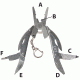 UST Folding Plier Multi-Tool, Silver 20-12067