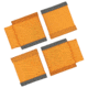 Vanquest Gear 4.5 in Wide Assorted Divider Pads, 4-Pack, 2 Tall + 2 Short, Orange, 019906OR