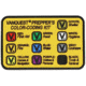 Vanquest Gear Preppers Color-Coding Kit, Multiple, 90PCCKIT