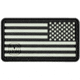 Vanquest Gear US Flag Reversed / Right-Star - Glow In The Dark Patch, Black, 9ZUSFGR-275-BK-GITD