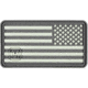 Vanquest Gear US Flag Reversed / Right-Star - Glow In The Dark Patch, Wolf Gray, 9ZUSFGR-275-WG-GITD