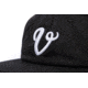 Vast Big V Snapback Hat, One Size B3279-Black