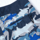 Vast Shark Camo Print Men's Boardshort, Navy, B631-123