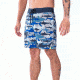 Vast Shark Camo Print Men's Boardshort, Navy, B631-123