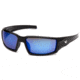 Venture Gear Pagosa Shooting Glasses, Ice Blue Mirror Anti-Fog Lens, Black Frame VGSB565T