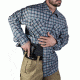 Vertx Men's  Weapon Guard Long Sleeve Guardian Shirt, Blue Plaid, Extra Large Regular F1 VTX1440 BLP XLARGE REG