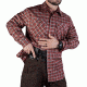 Vertx Men's  Weapon Guard Long Sleeve Guardian Shirt, Brick Plaid, Small Regular F1 VTX1440 BRP SMALL REG