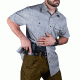 Vertx Men's  Weapon Guard Short Sleeve Guardian Shirt, Grey, Small F1 VTX1430 GY SMALL