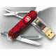 Storage Victorinox USB Flash Drive - Victorinox SwissFlash 1GB Swiss Army Flash Drive Ruby
