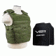 Vism 2963 Series Expert Plate Carrier includes two BPC1012 PE Ballistic Hard Plates, Green BPCVPCVX2963G-A