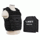 Vism 2963 Series Expert Plate Carrier includes two BSC1012 Soft Ballistic Panels - Shooters Cut, Black BSCVPCVX2963B-A