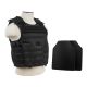 Vism Expert Plate Carrier Vest w/2 10x12in Level IIIA Shooters Cut Hard Ballistic Panels, Black, Large, BUCCVPCVX2963B-A
