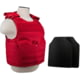 VISM Expert Plate Carrier Vest w/Two 10X12 LVL IIIA Shooters Cut Hard Ballistic Plates, Med - 2XL, Red, BUCCVPCVX2963R-A