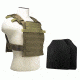 Vism Fast Plate Carrier w/2 10x12in Level IIIA Shooters Cut Hard Ballistic Plates, Tan BUCCVPCF2995T-A