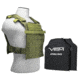 Vism Fast Plate Carrier w/2 10x12in Level IIIA Shooters Cut Soft Ballistic Panels, Green BSCVPCF2995G-A