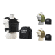 Vism Fast Plate Carrier w/2 10x12in Level IIIA Shooters Cut Soft Ballistic Panels, Black, Green, Tan