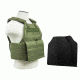 Vism Plate Carrier Vest w/2 10x12in Level IIIA Shooters Cut Hard Ballistic Panels, Green BUCCVPCV2924G-A