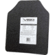 Vism UHMWPE Curved Shooters Cut 10x12in Level IIIA Hard Ballistic Plate/Pistol Caliber Protection, Black, BUDC1012
