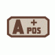 Voodoo Tactical Blood Type Rubber Patch, A+ Pos, Gray, 07-0991014000