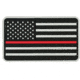 Voodoo Tactical American Flag Patch, Rubber, Red Line, 07-0908000000