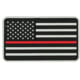 Voodoo Tactical American Flag Patch, Rubber, Red Line, 07-0908000000