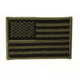 Voodoo Tactical Embroidered Usa Military Flag Patches, Right Side, OD Green, 2inx3in, 20-9087004001