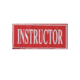 Voodoo Tactical Instructor Patch, 9in x 4 1/8in, Red with White Letters - 06-000816348