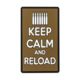 Voodoo Tactical Rubber Patch - Keep Calm And Reload, Coyote, 07-0979007000