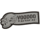 Voodoo Tactical Rubber Patch, Ribbon Logo, Gray, 07-0982014000